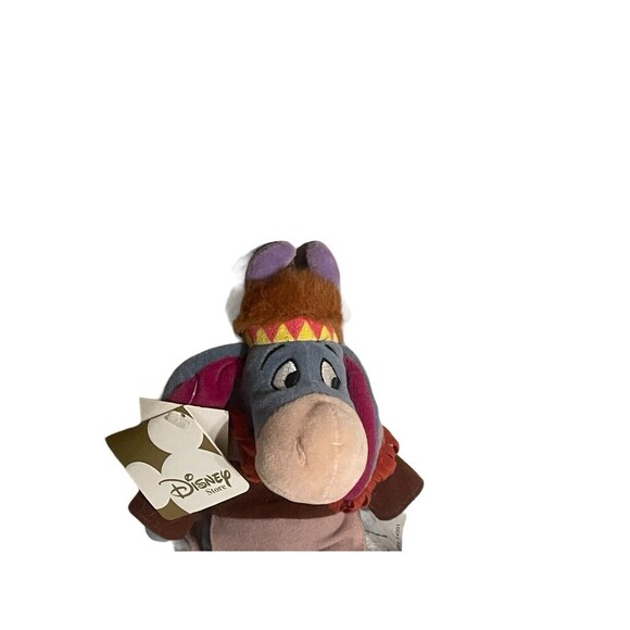 Disney Store - Indian Eeyore - Mini Bean Bag - Vintage - 8"  WITH TAG - Picture 4 of 16